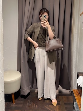「お仕事コーデ」｜アカネさん（レディース・155cm）の秋コーディネート