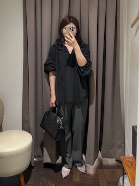 「ブラウスコーデ」｜アカネさん（レディース・155cm）の秋コーディネート