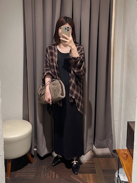 「アイテム（その他シューズ）」を使った、アカネさん（レディース・155cm）の秋コーディネート