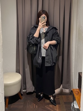 「RIVE DROITE（リヴドロワ）のアイテム（その他シューズ）」を使った、アカネさん（レディース・155cm）の秋コーディネート