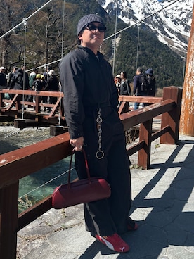 「アイテム（つなぎ/オールインワン）」を使った、はとぽっぽさん（メンズ・170cm）の秋コーディネート