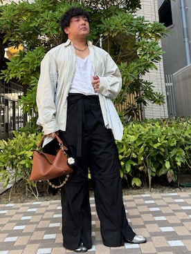 「アイテム（オールインワン・サロペット）」を使った、はとぽっぽさん（メンズ・170cm）の秋コーディネート