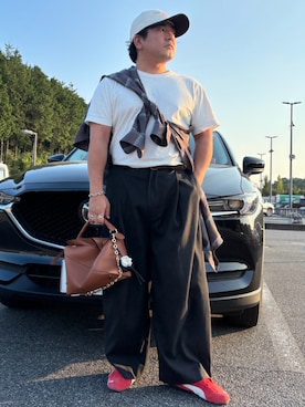 「アイテム（ハンドバッグ）」を使った、はとぽっぽさん（メンズ・170cm）の夏コーディネート