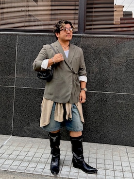 「COS（コス）のアイテム」を使った、はとぽっぽさん（メンズ・170cm）の秋コーディネート