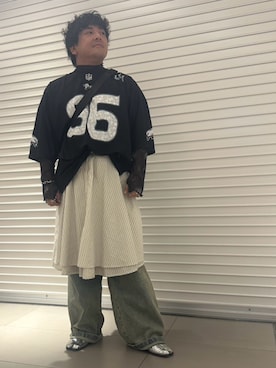 「アイテム（ブーツ、シルバー系）」を使った、はとぽっぽさん（メンズ・170cm）の秋コーディネート