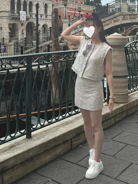 「Disneyland」｜hannnnnnna5さん（レディース・157cm）の秋コーディネート