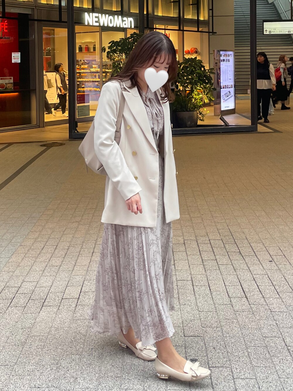 RANDA（ランダ）の「リボン×パールヒールローファー（ローファー