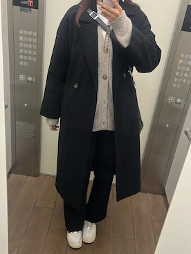 「アイテム（チェスターコート）」を使った、szk027797さん（レディース・175cm）の秋コーディネート