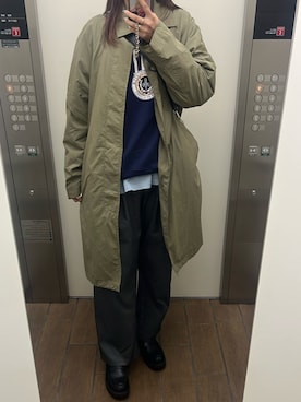 「アイテム（ジャケット/アウター）」を使った、szk027797さん（レディース・175cm）の秋コーディネート