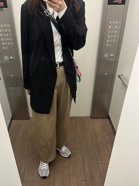 「H&M（エイチ・アンド・エム）のアイテム（テーラードジャケット）」を使った、szkさん（レディース・175cm）の春コーディネート