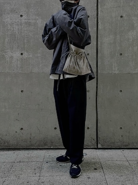 「remer（リメール）のアイテム（ブルゾン）」を使った、Kuuさん（メンズ・180cm）の冬コーディネート