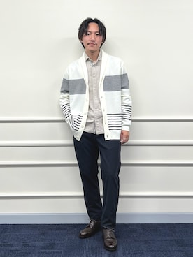 「NOLLEY'S goodman（ノーリーズグッドマン）のアイテム（トップス）」を使った、nishiokaさん（メンズ・169cm）の秋コーディネート