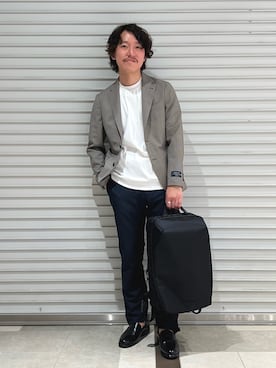 「NOLLEY’S（ノーリーズ）のアイテム（テーラードジャケット）」を使った、nishiokaさん（メンズ・169cm）の春コーディネート