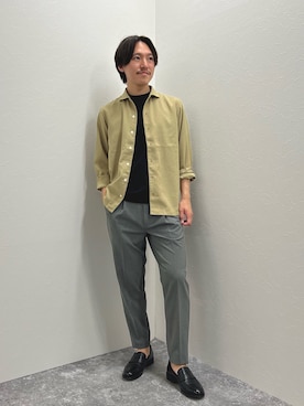 「NOLLEY'S goodman（ノーリーズグッドマン）のアイテム（ローファー）」を使った、nishiokaさん（メンズ・169cm）の春コーディネート