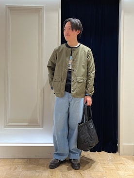 「TAION（タイオン）のアイテム（ブルゾン）」を使った、nishiokaさん（メンズ・169cm）の冬コーディネート