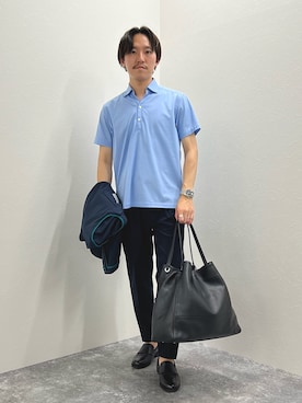 「Stutostein Nolley's（シュテットシュタインノーリーズ）のアイテム（テーラードジャケット）」を使った、nishiokaさん（メンズ・169cm）の夏コーディネート