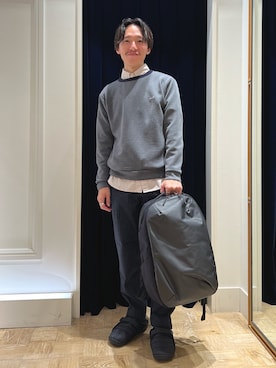「NOLLEY'S goodman（ノーリーズグッドマン）のアイテム（スウェット）」を使った、nishiokaさん（メンズ・169cm）の秋コーディネート