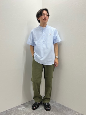 「Paraboot（パラブーツ）のアイテム（サンダル）」を使った、nishiokaさん（メンズ・169cm）の夏コーディネート