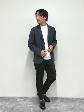 「NOLLEY'S goodman（ノーリーズグッドマン）のアイテム（トップス）」を使った、nishiokaさん（メンズ・169cm）の秋コーディネート