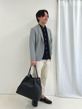 「NOLLEY'S goodman（ノーリーズグッドマン）のアイテム（ローファー）」を使った、nishiokaさん（メンズ・169cm）の春コーディネート