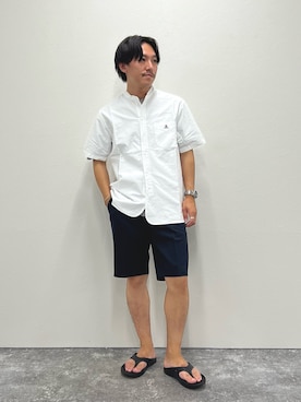 「NOLLEY'S goodman（ノーリーズグッドマン）のアイテム（その他パンツ）」を使った、nishiokaさん（メンズ・169cm）の夏コーディネート