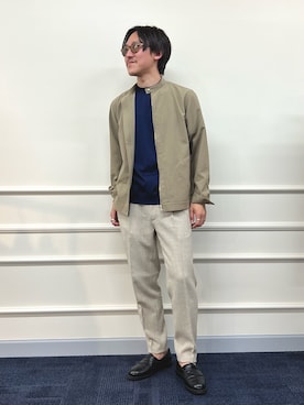 「NOLLEY'S goodman（ノーリーズグッドマン）のアイテム（ブルゾン）」を使った、nishiokaさん（メンズ・169cm）の春コーディネート