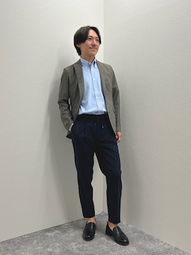 「NOLLEY'S goodman（ノーリーズグッドマン）のアイテム（テーラードジャケット）」を使った、nishiokaさん（メンズ・169cm）の春コーディネート