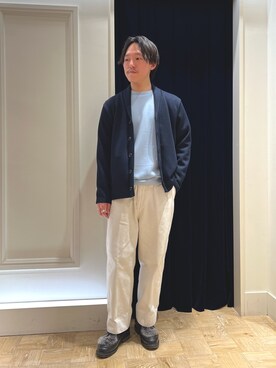「NOLLEY'S goodman（ノーリーズグッドマン）のアイテム（スウェット）」を使った、nishiokaさん（メンズ・169cm）の冬コーディネート