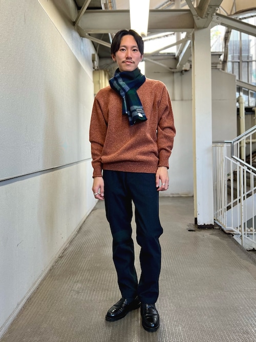 セール】【BEGG&CO/ベグアンドコー】別注ウールカシミヤチェック