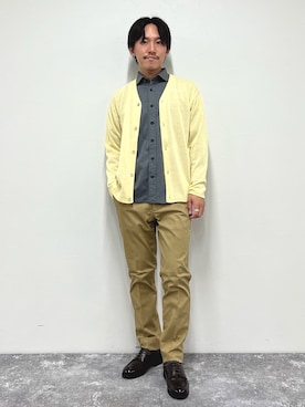 「NOLLEY'S goodman（ノーリーズグッドマン）のアイテム（シューズ）」を使った、nishiokaさん（メンズ・169cm）の秋コーディネート