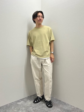 「Paraboot（パラブーツ）のアイテム（サンダル）」を使った、nishiokaさん（メンズ・169cm）の夏コーディネート