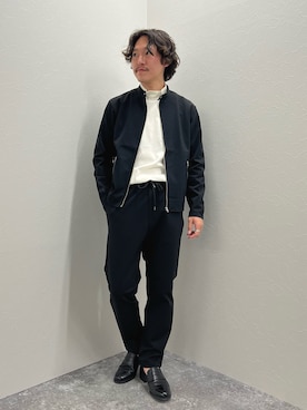 「NOLLEY’S（ノーリーズ）のアイテム（ブルゾン）」を使った、nishiokaさん（メンズ・169cm）の春コーディネート