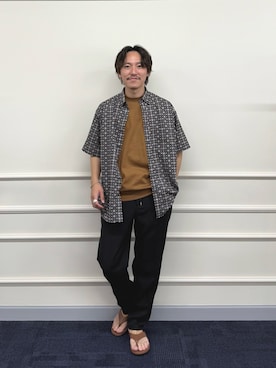 「NOLLEY’S（ノーリーズ）のアイテム」を使った、nishiokaさん（メンズ・169cm）の夏コーディネート
