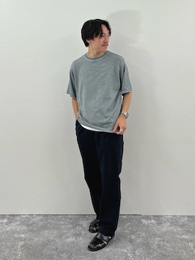 「Paraboot（パラブーツ）のアイテム（サンダル）」を使った、nishiokaさん（メンズ・169cm）の夏コーディネート