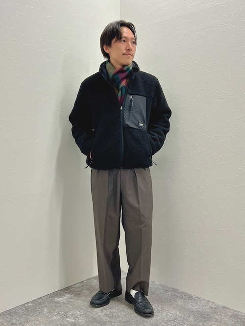 セール】【TAION/タイオン】リバーシブル ボア×ダウンブルゾン 24AW