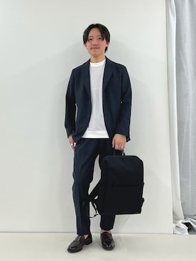 「NOLLEY'S goodman（ノーリーズグッドマン）のアイテム（テーラードジャケット）」を使った、nishiokaさん（メンズ・169cm）の春コーディネート