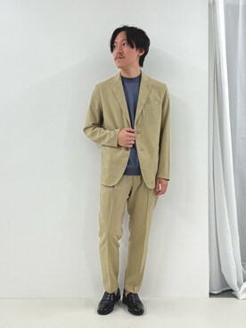 「NOLLEY'S goodman（ノーリーズグッドマン）のアイテム（テーラードジャケット）」を使った、nishiokaさん（メンズ・169cm）の春コーディネート