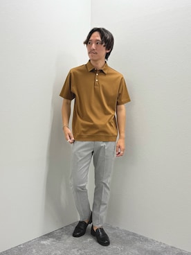 「アイテム（チノパンツ）」を使った、nishiokaさん（メンズ・169cm）の夏コーディネート