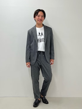「NOLLEY'S goodman（ノーリーズグッドマン）のアイテム（ローファー）」を使った、nishiokaさん（メンズ・169cm）の秋コーディネート