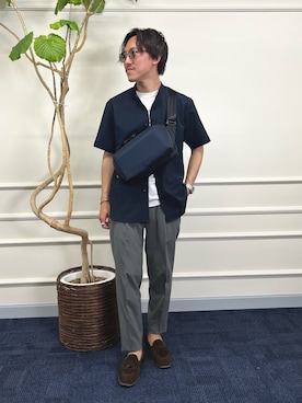 「Stutostein Nolley's（シュテットシュタインノーリーズ）のアイテム」を使った、nishiokaさん（メンズ・169cm）の春コーディネート