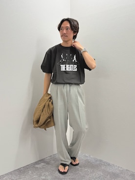 「NOLLEY’S（ノーリーズ）のアイテム」を使った、nishiokaさん（メンズ・169cm）の夏コーディネート