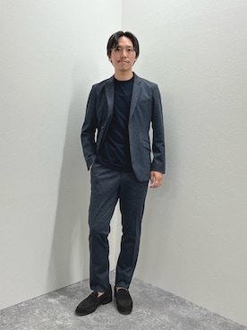 「Stutostein Nolley's（シュテットシュタインノーリーズ）のアイテム（テーラードジャケット）」を使った、nishiokaさん（メンズ・169cm）の秋コーディネート