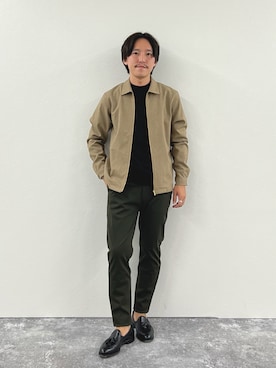 「NOLLEY'S goodman（ノーリーズグッドマン）のアイテム（ブルゾン）」を使った、nishiokaさん（メンズ・169cm）の秋コーディネート