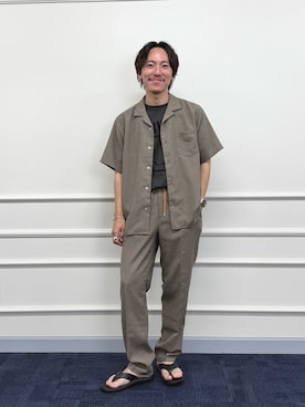 「NOLLEY’S（ノーリーズ）のアイテム」を使った、nishiokaさん（メンズ・169cm）の夏コーディネート