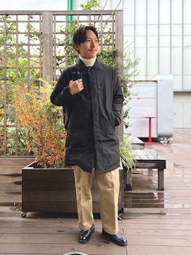 「NOLLEY'S goodman（ノーリーズグッドマン）のアイテム（ニット/セーター）」を使った、nishiokaさん（メンズ・169cm）の冬コーディネート