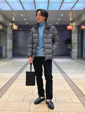 「NOLLEY'S goodman（ノーリーズグッドマン）のアイテム（チノパンツ）」を使った、nishiokaさん（メンズ・169cm）の秋コーディネート