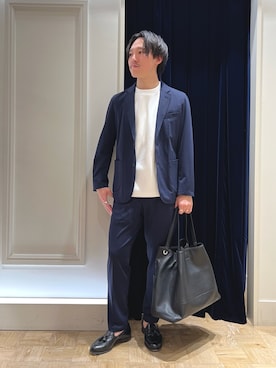 「NOLLEY'S goodman（ノーリーズグッドマン）のアイテム（テーラードジャケット）」を使った、nishiokaさん（メンズ・169cm）の春コーディネート