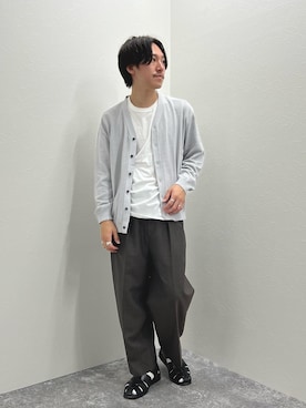 「Paraboot（パラブーツ）のアイテム（サンダル）」を使った、nishiokaさん（メンズ・169cm）の春コーディネート