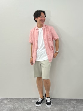「NOLLEY'S goodman（ノーリーズグッドマン）のアイテム（その他パンツ）」を使った、nishiokaさん（メンズ・169cm）の夏コーディネート