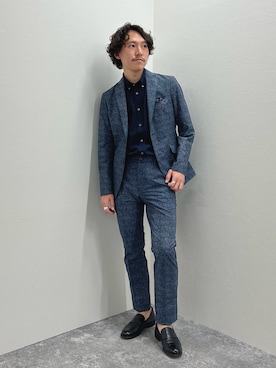 「NOLLEY’S（ノーリーズ）のアイテム（テーラードジャケット）」を使った、nishiokaさん（メンズ・169cm）の冬コーディネート